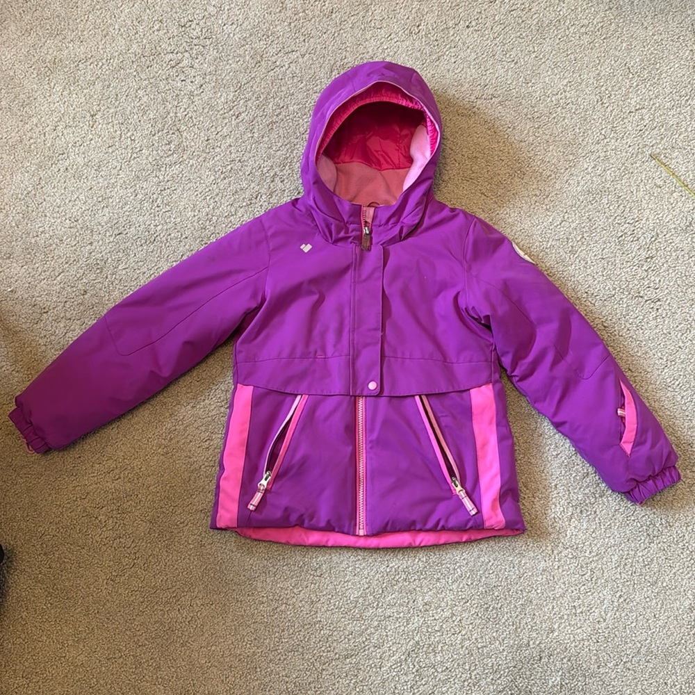 Obermeyer girls Stormy ski jacket sz 7